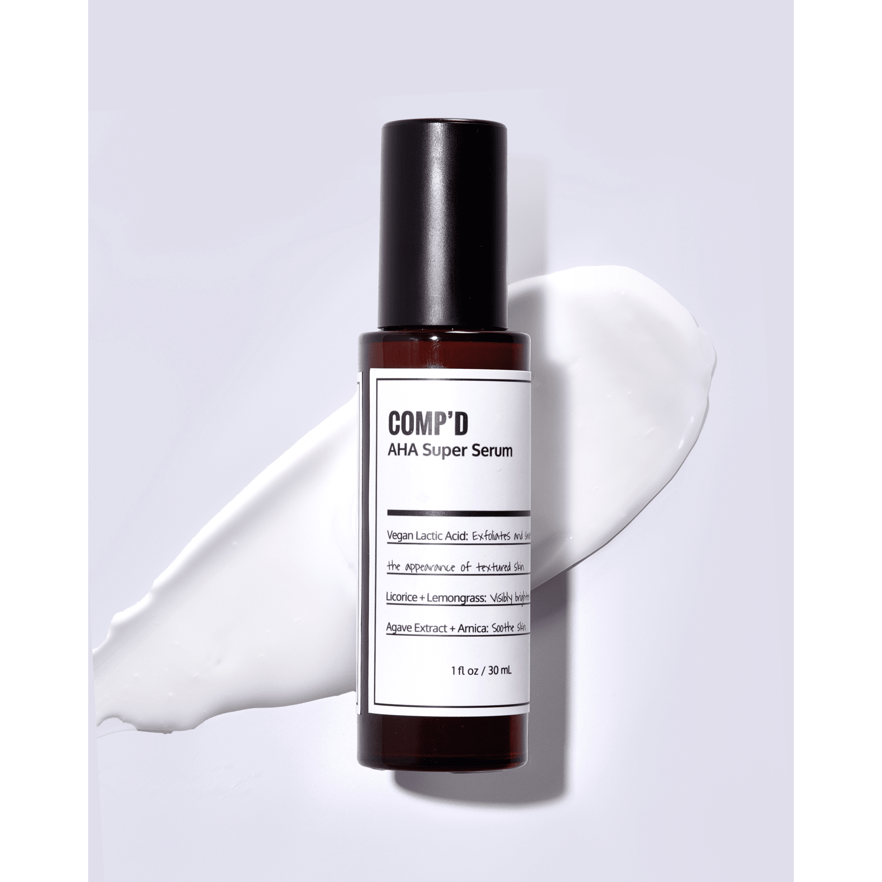 Comp’d AHA Super Serum - 30ml | Brightening & Skin-Smoothing Exfoliating Serum