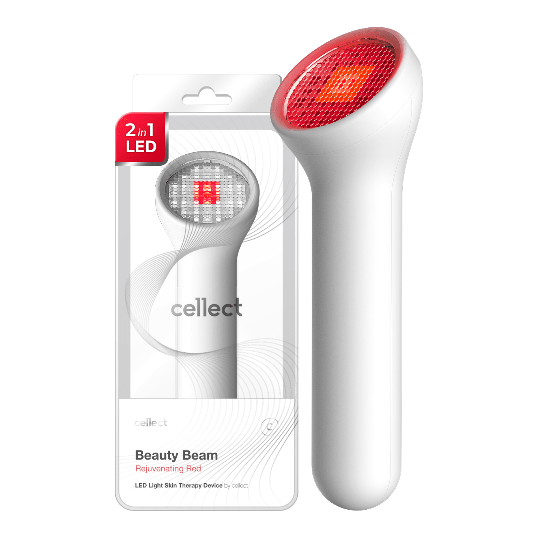 CELLECT Beauty Beam Rejuvenating Red | LED Light Therapy for Anti-Aging & Skin Rejuvenation