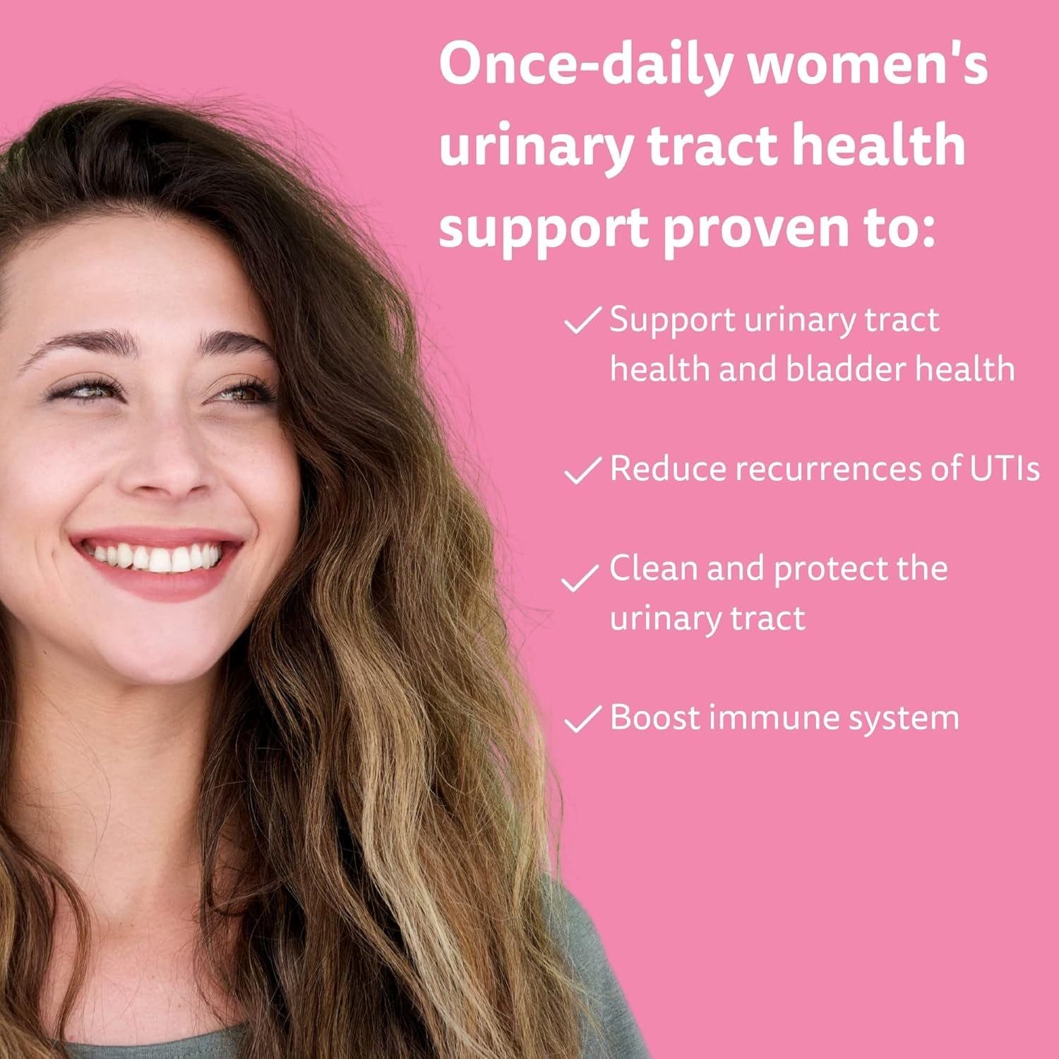 Happy V Women’s Daily D-Mannose + Cranberry – 60 Vegan Capsules