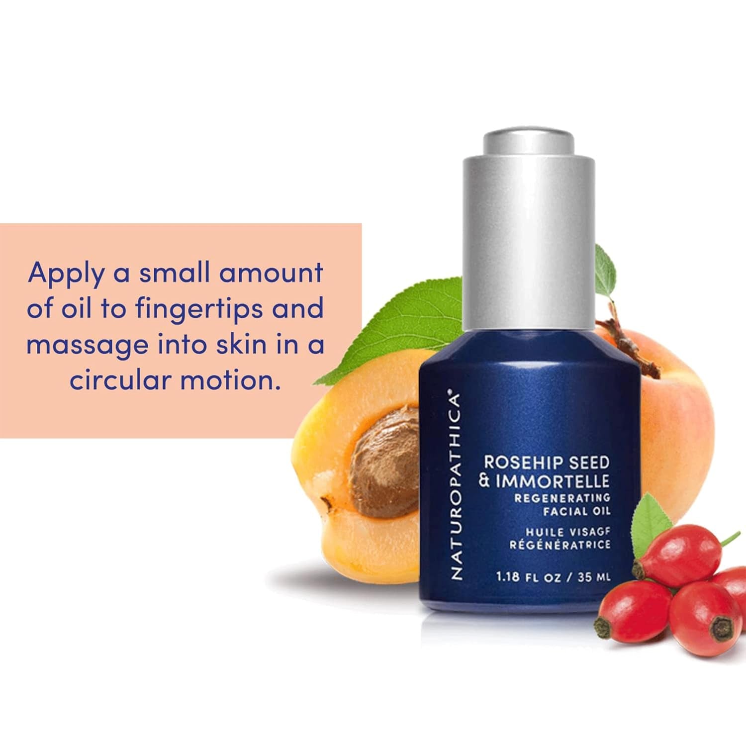 Naturopathica Rosehip Seed & Immortelle Regenerating Facial Oil – 35ml | Hydrate, Firm & Revitalize