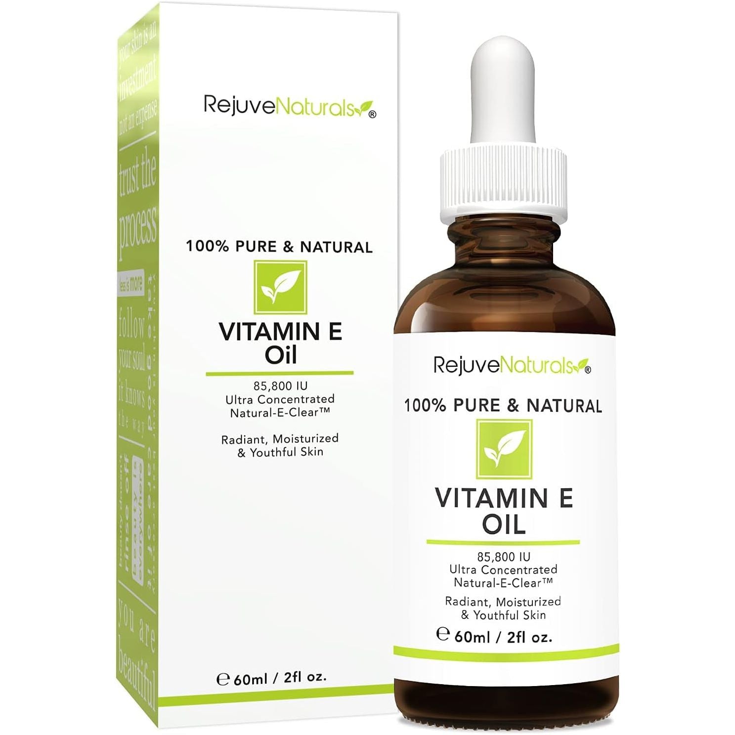 RejuveNaturals Vitamin E Oil – 60ml | Pure Antioxidant for Radiant, Youthful Skin