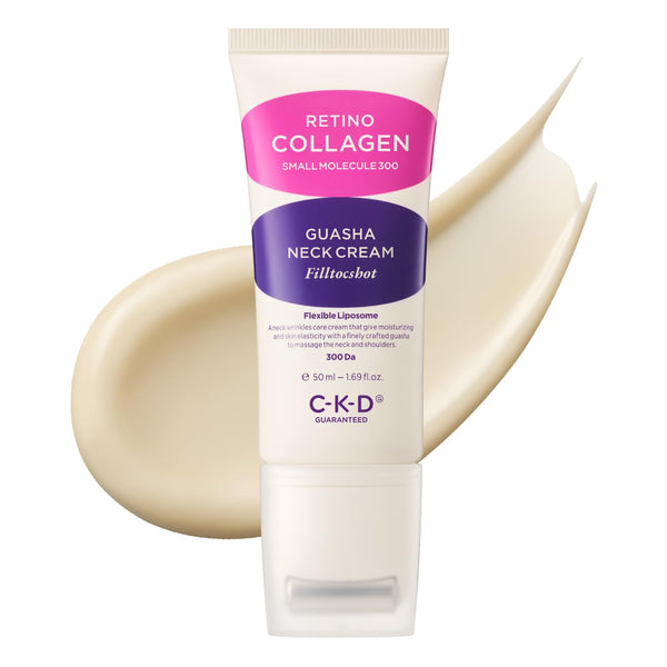 CKD Guaranteed Retino Collagen Gua Sha Neck Cream Filltocshot – 50ml | Lifting, Firming & Deep Wrinkle Care