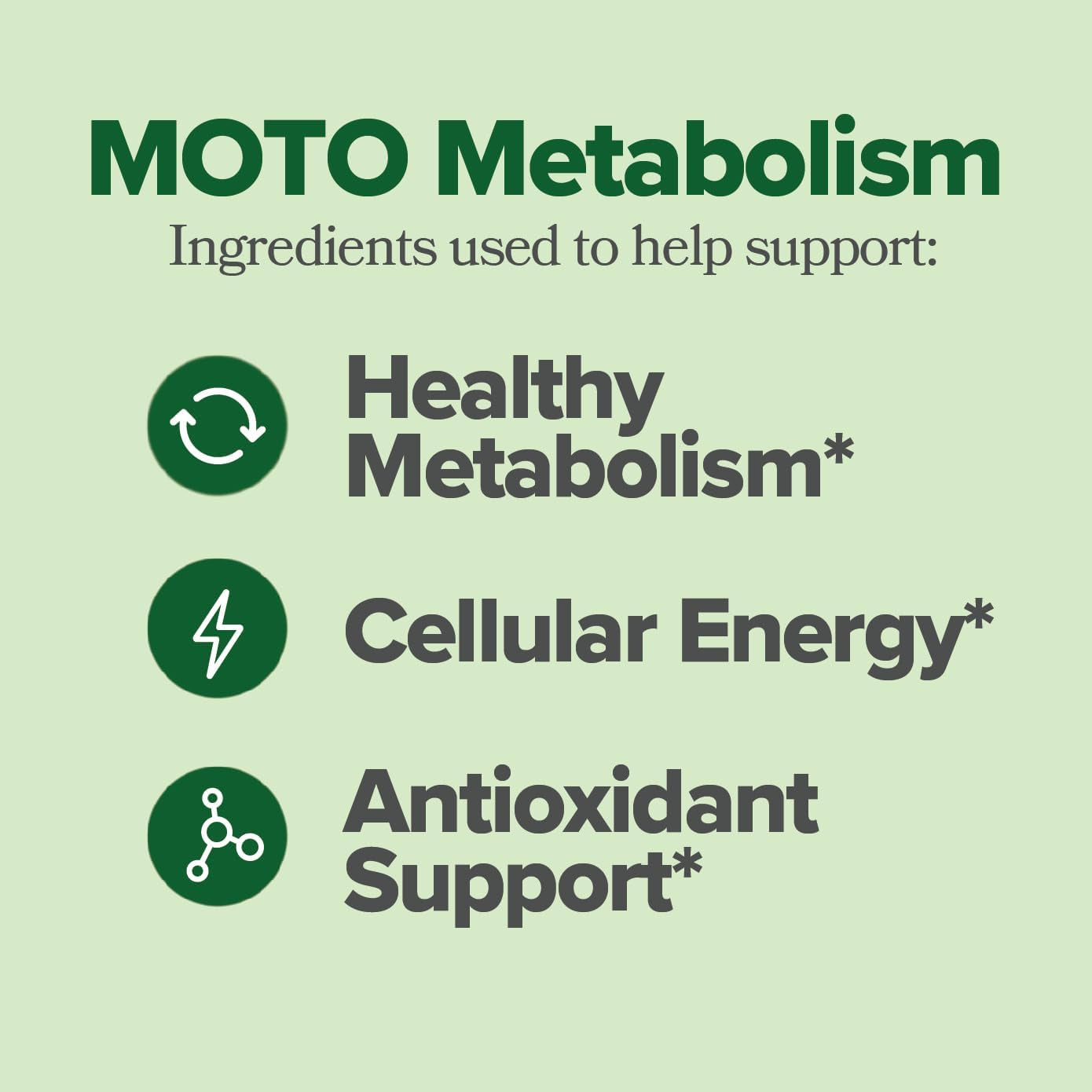 O Positiv MOTO Women's Metabolism Support – 60 Vegan Capsules | Boost Energy, Curb Cravings & Support Healthy Metabolism – 30 Servings