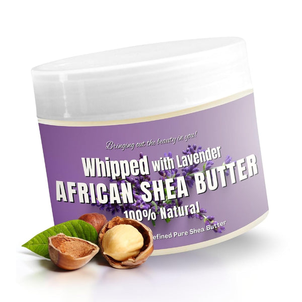 RA COSMETICS Whipped With Lavender African Shea Butter – 340g | Calming Moisture, Skin Soothing & Overnight Nourishment