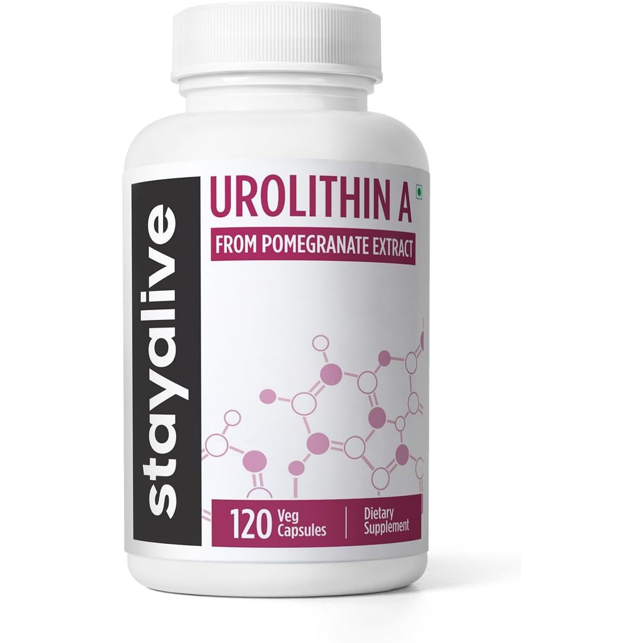 STAY ALIVE Urolithin A From Pomegranate Extract - 120 Capsules
