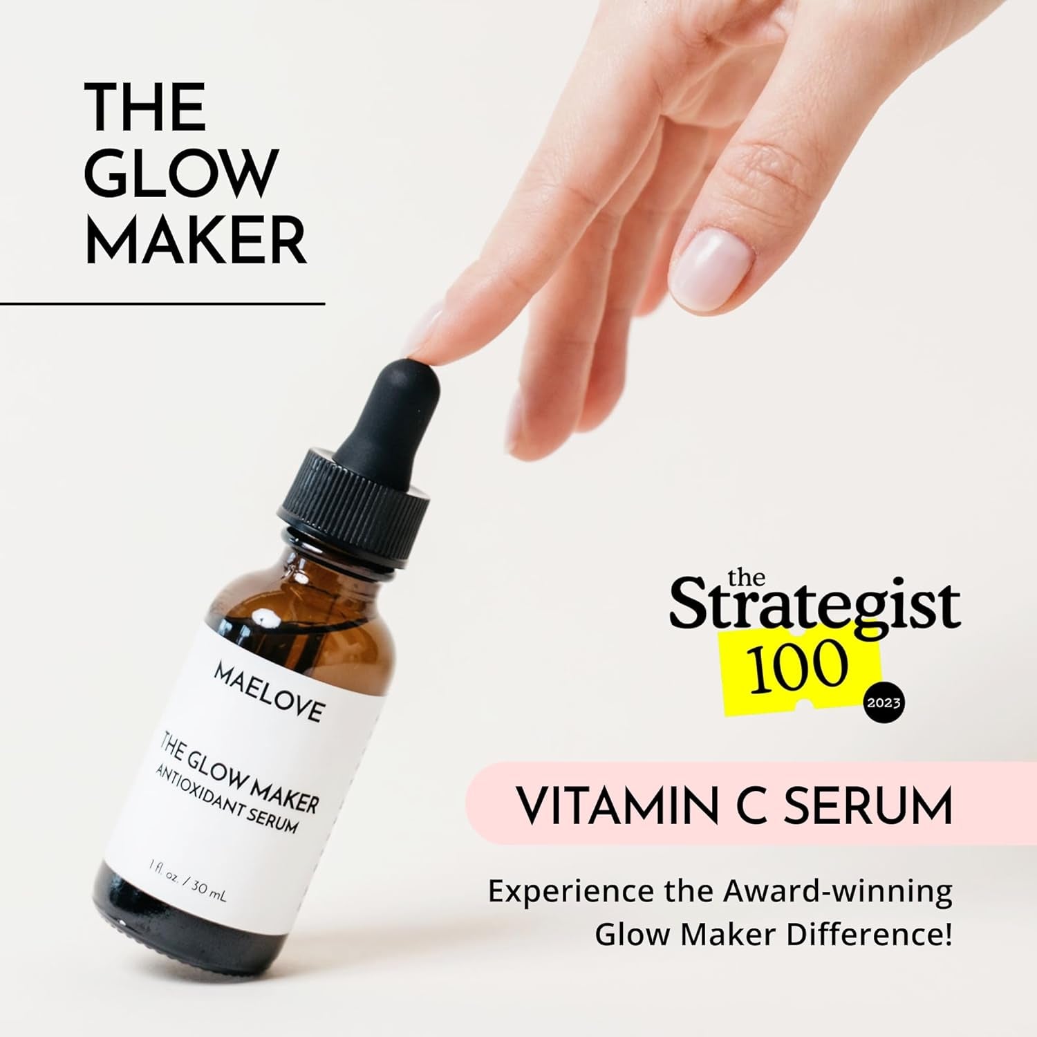 MAELOVE The Glow Maker Antioxidant Serum – 30ml | Brightening Vitamin C for Radiant, Even-Toned Skin