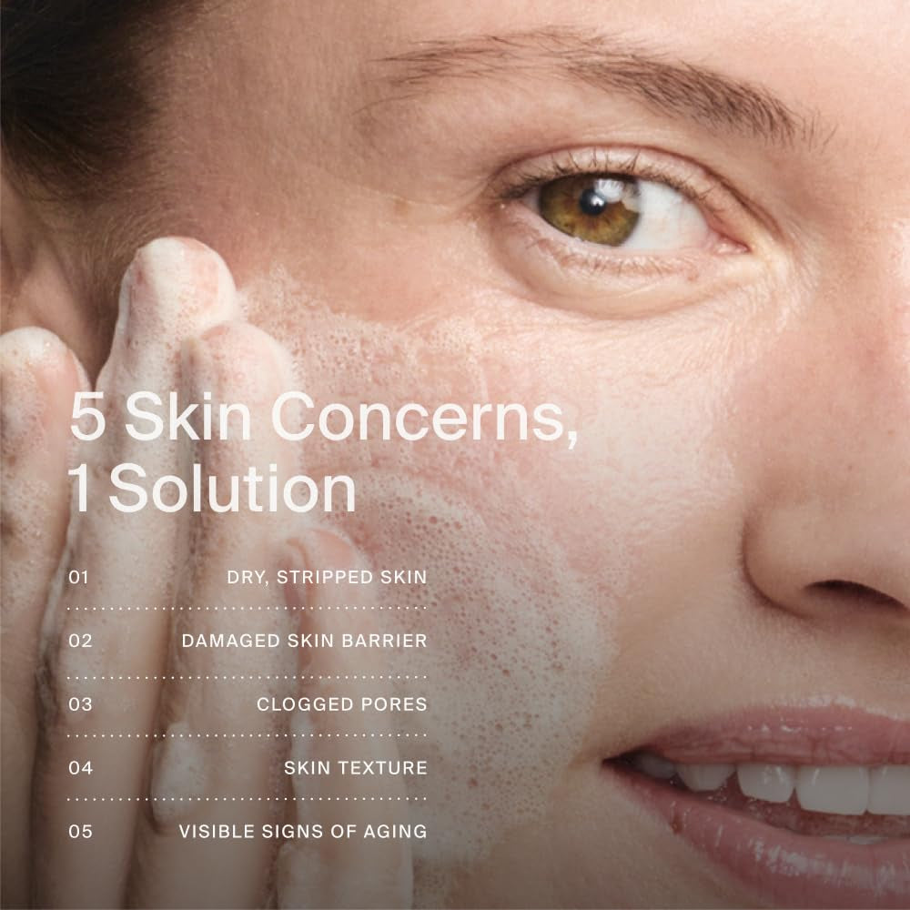 Mito-Biotic™ Gentle Cleanser - Non-Drying & Calming with Ceramides to Remove Makeup & Strengthen Skin Barrier for All Skin Types - 3.38 Fl Oz