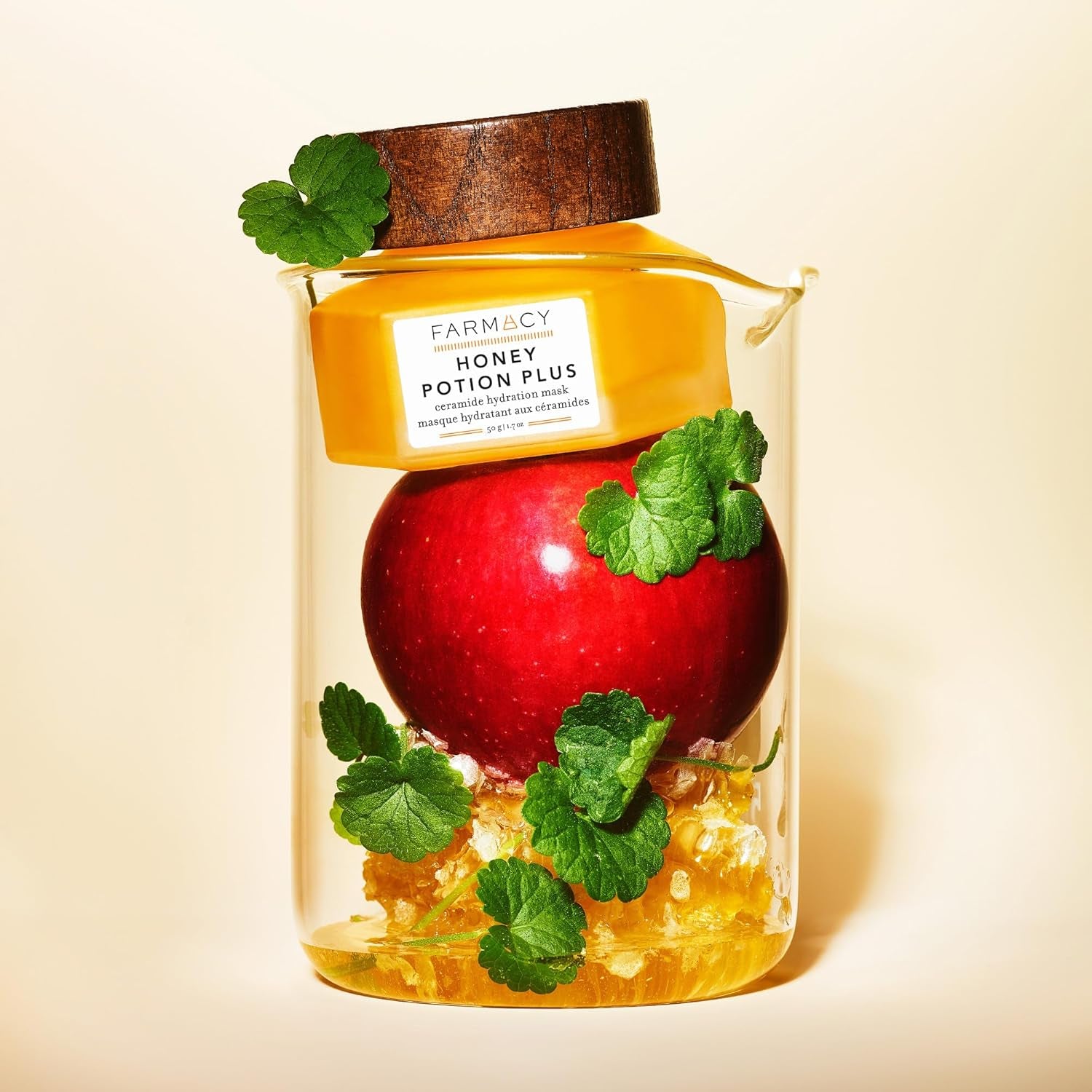 Hydrating Face Mask - Honey Potion plus Nourishing Skincare Facial Mask with Niacinamide, Ceramides + Pro-Vitamin B5 to Protect + Replenish Moisture Barrier (50G)