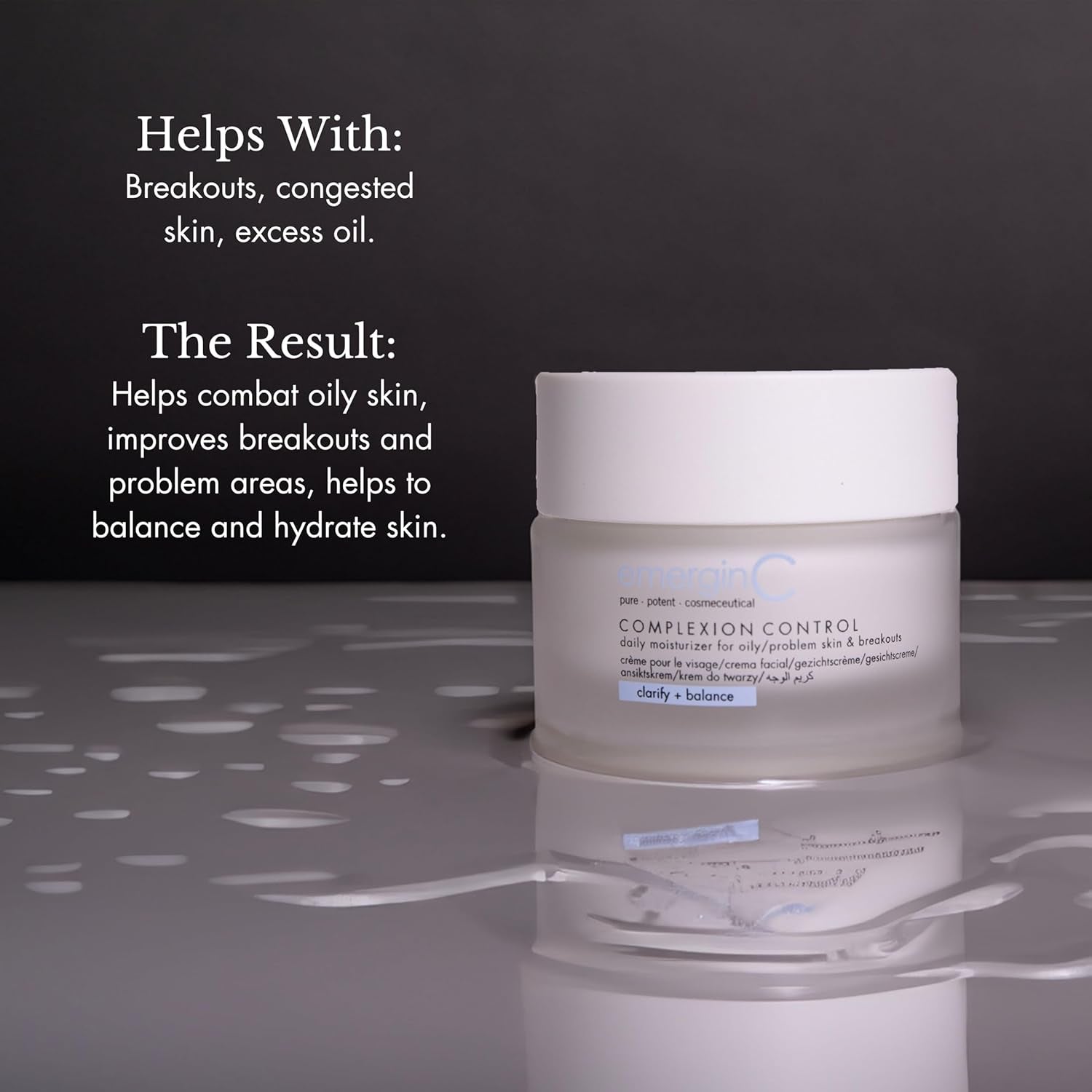 emerginC Complexion Control Clarity + Balance – 50ml | Oil-Balancing & Hydrating Moisturizer