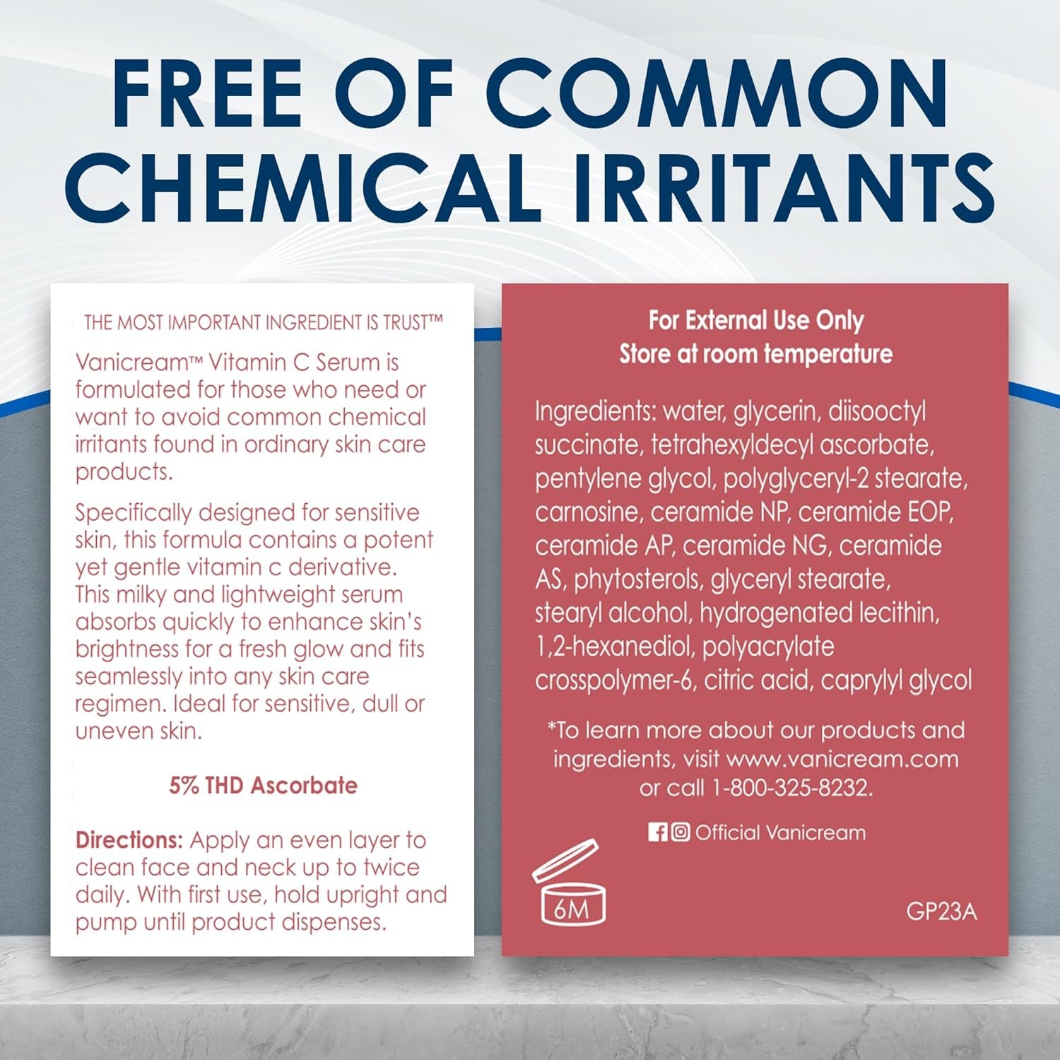 Vanicream Vitamin C Serum With Ceramides - 35ml