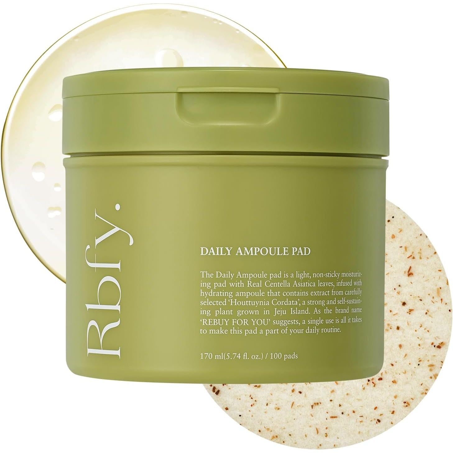 Rbfy. Daily Ampoule Pad – 170ml, 100 Pads