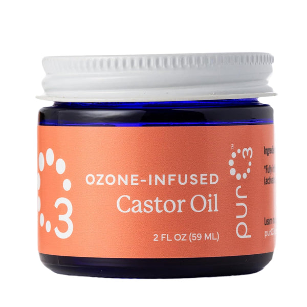 PurO3 Ozone-Infused Castor Oil – 59ml | Fully Ozonated Organic Castor Oil for Skin & Wellness