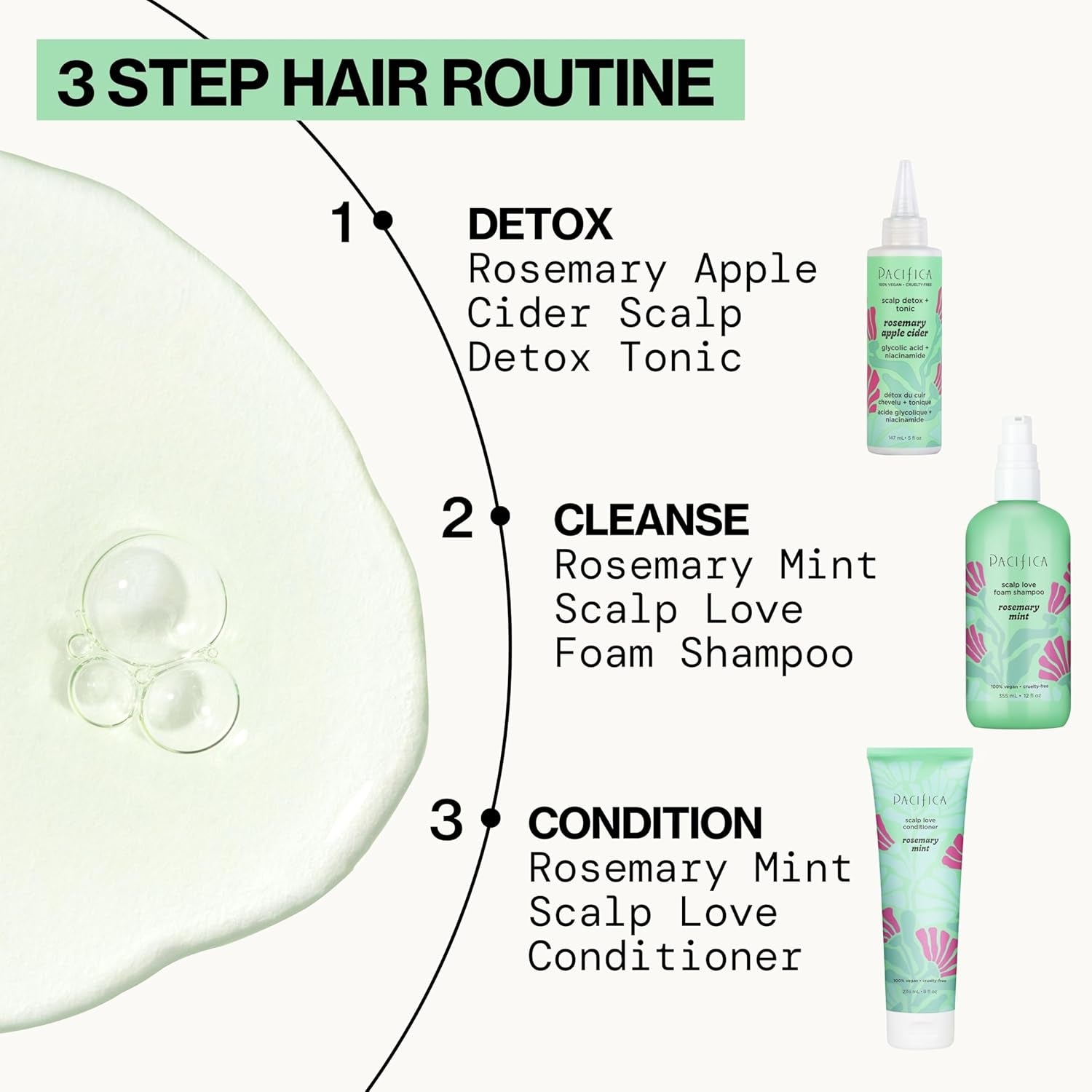 Scalp Detox Tonic – Scalp Exfoliator with Glycolic & Salicylic Acid for Clarifying Build up & Purifying – Infused with Rosemary to Support an Itchy, Dry Head – Vegan & Cruelty-Free – 5 Oz