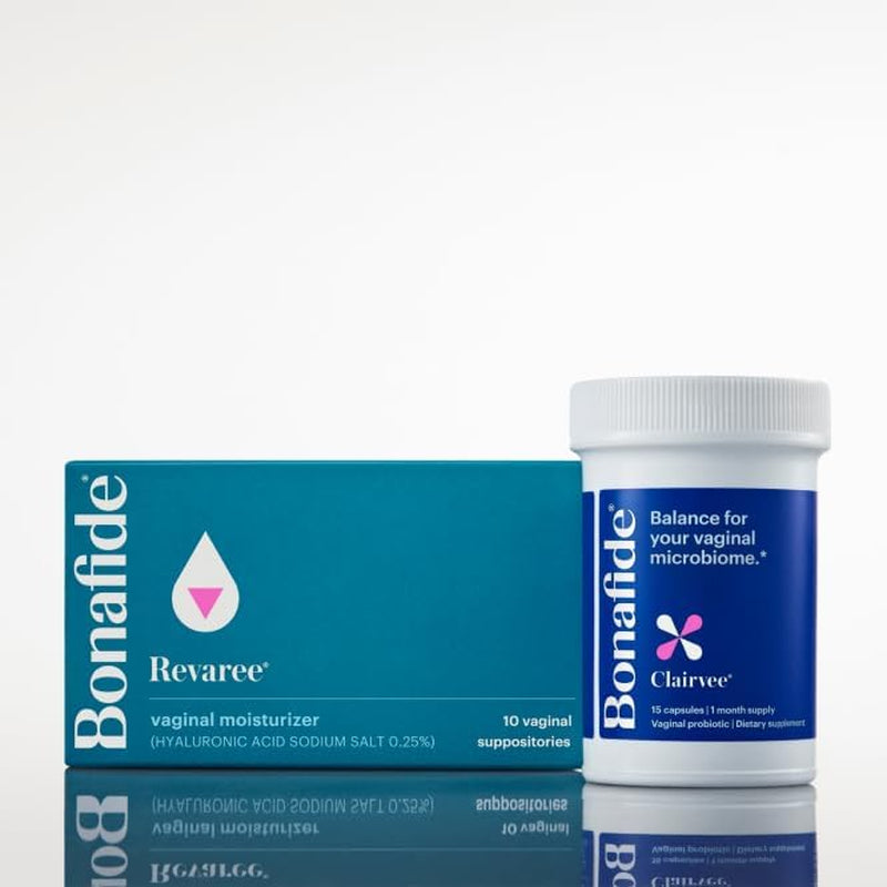 Bonafide Clairvee + Revaree – 1 Month Supply | Vaginal Odor & Dryness Relief, Clinically Proven
