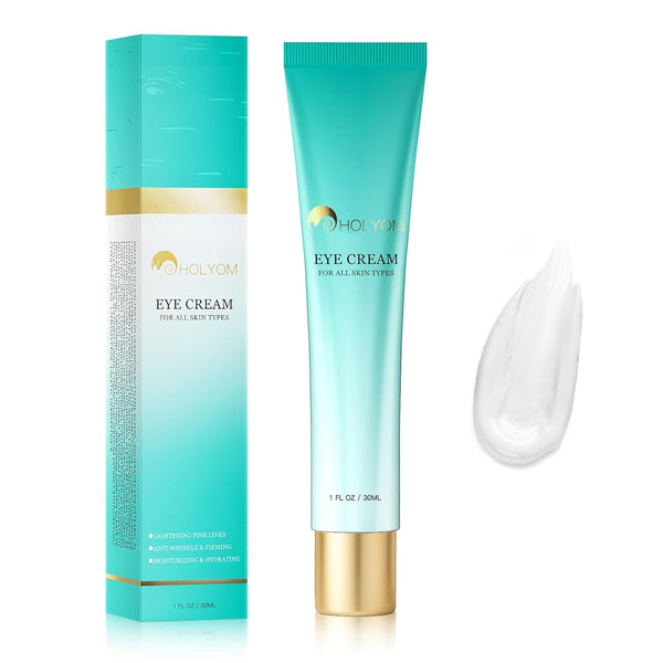 HOLYOM Eye Cream for All Skin Types – 30ml | Retinol-Infused Brightening & Firming Treatment for Dark Circles, Puffiness & Wrinkles