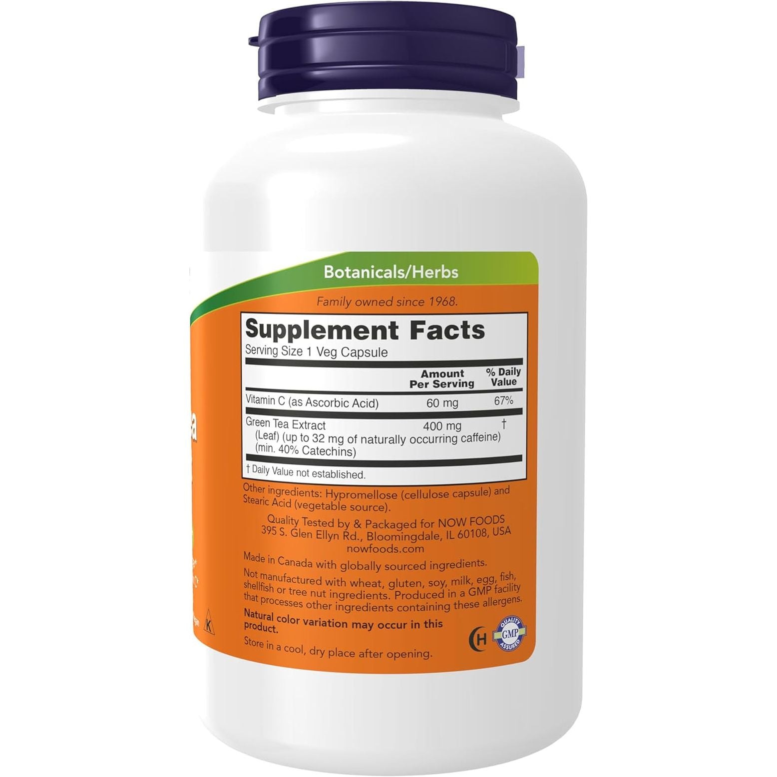 NOW Foods Green Tea Extract 400mg – 250 Capsules | Antioxidant & Metabolic Support
