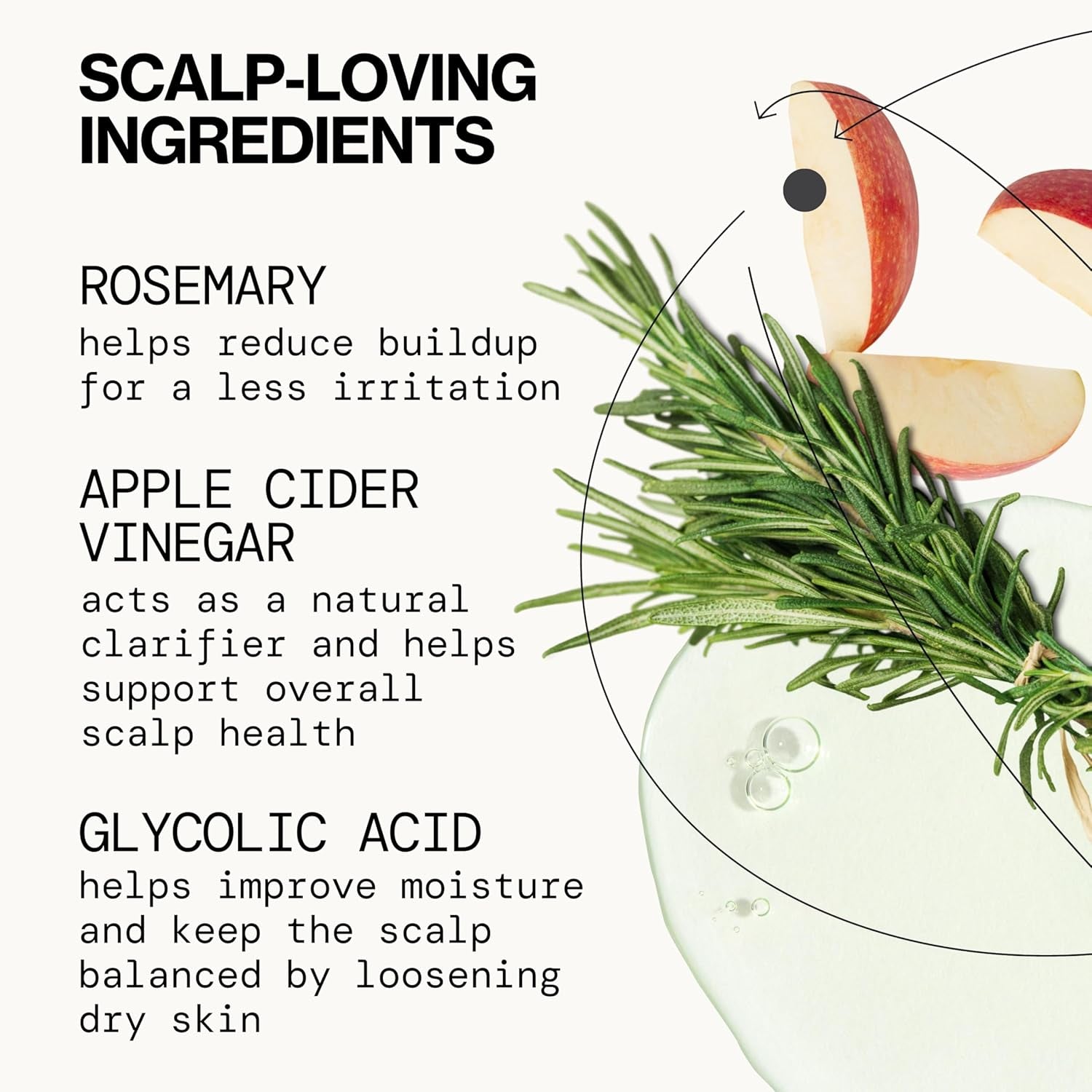 Scalp Detox Tonic – Scalp Exfoliator with Glycolic & Salicylic Acid for Clarifying Build up & Purifying – Infused with Rosemary to Support an Itchy, Dry Head – Vegan & Cruelty-Free – 5 Oz