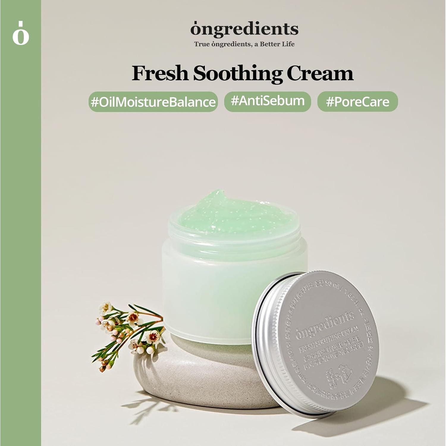 ONGREDIENTS Fresh Soothing Cream – 50ml | Heartleaf Hydrating Gel Cream