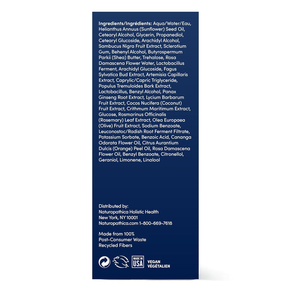 Naturopathica Beech Tree & Ginseng Replenishing Moisturizer – 50ml | Firming & Hydrating Face Cream