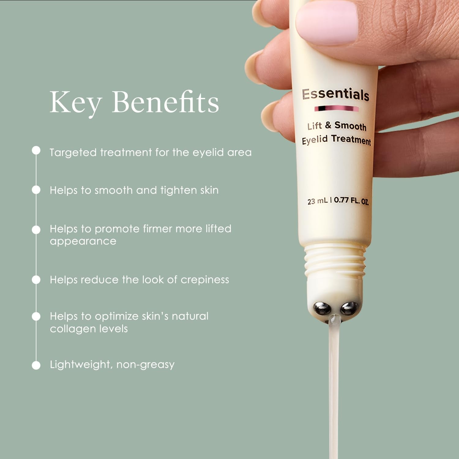 BODY FIRM Essentials Lift & Smooth Eyelid Treatment – 23ml | Firming, Lifting & Brightening Eye Solution