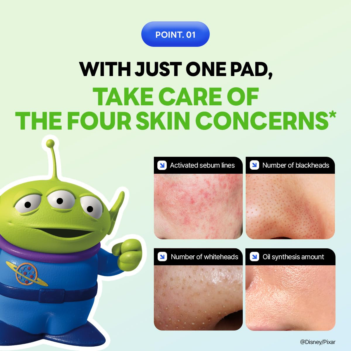 MEDIHEAL Teatree Trouble Toner Pad, Disney Pixar Edition – 200 Pads (100 + 100 Refill) | Calming & Oil-Control Care