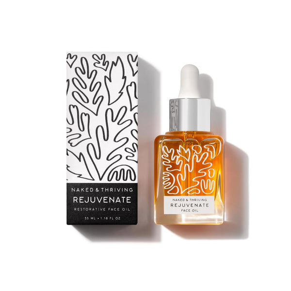 Naked & Thriving Rejuvenate Restorative Face Oil – 35ml | Anti-Wrinkle Hydration & Golden-Hour Glow