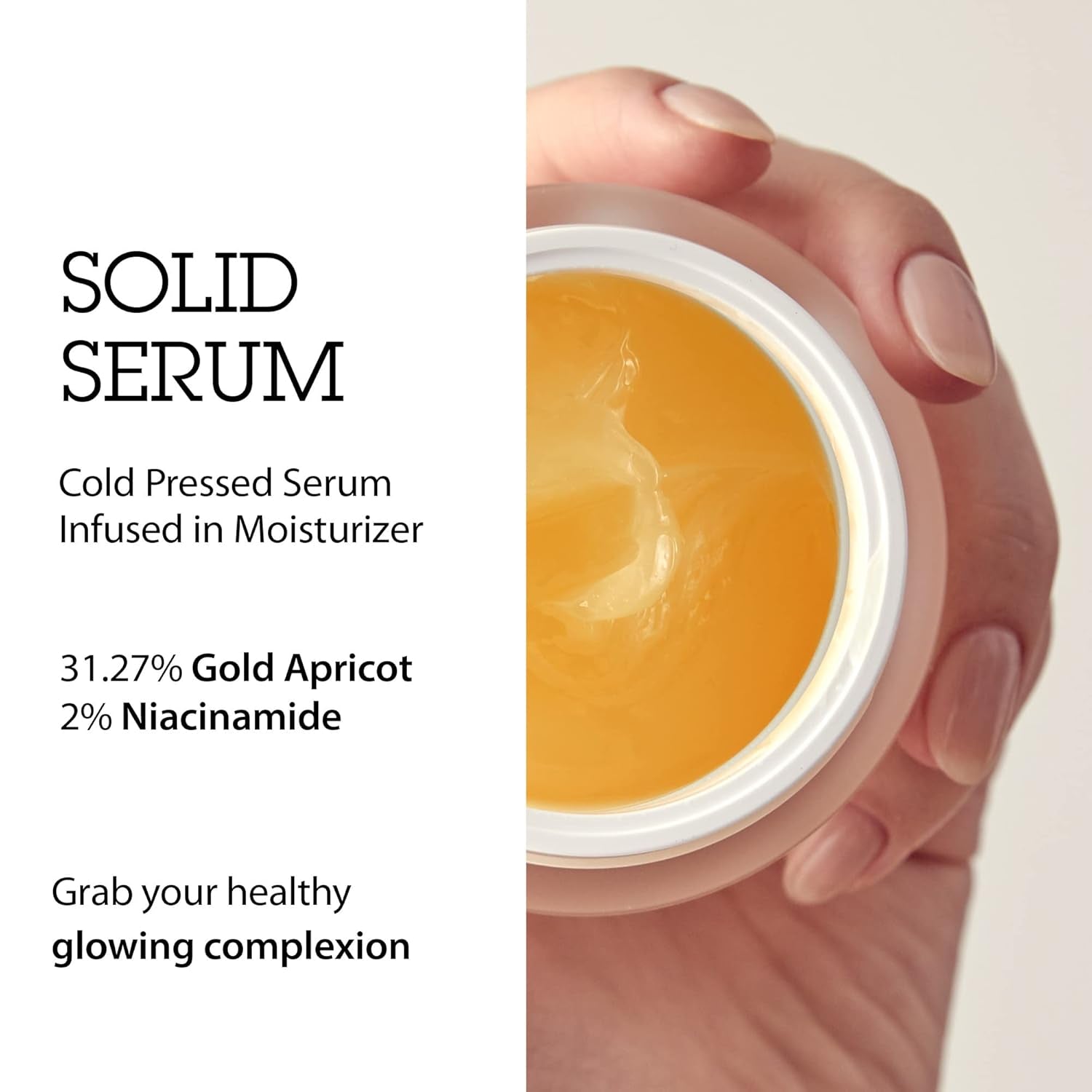 BLITHE Pressed Serum Gold Apricot – 50ml | Radiance & Brightening Korean Face Moisturizer