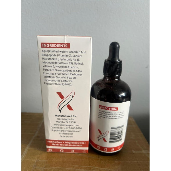 DERMAXGEN Vitamin C Serum 30% – 120ml | Brighten, Firm & Restore Radiance Naturally