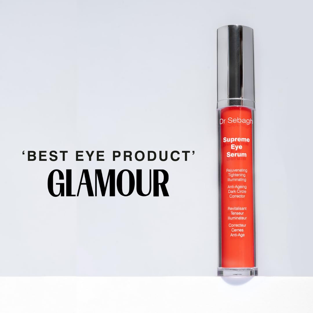 Dr Sebagh Supreme Eye Serum – 15ml | Award-Winning Anti-Aging Treatment for Dark Circles & Puffiness