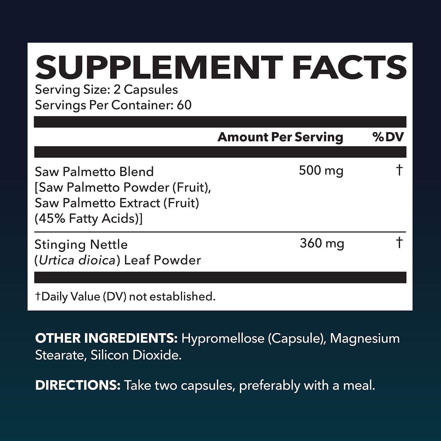 HAVASU NUTRITION Saw Palmetto 2X Formula + Nettle – 120 Capsules | Prostate, Urinary & Men’s Health Support