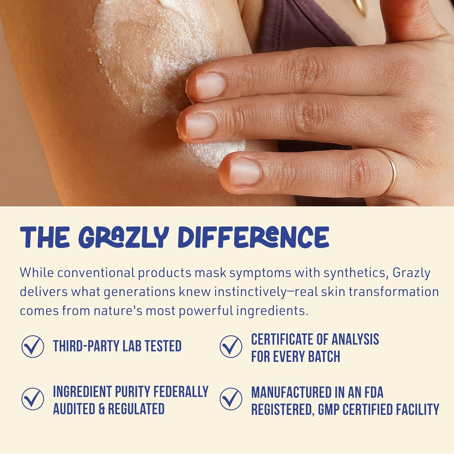 Grazly Whipped Regenerative Bison Tallow Balm (Sandalwood) – 71g | Deep Hydration & Skin Nourishment