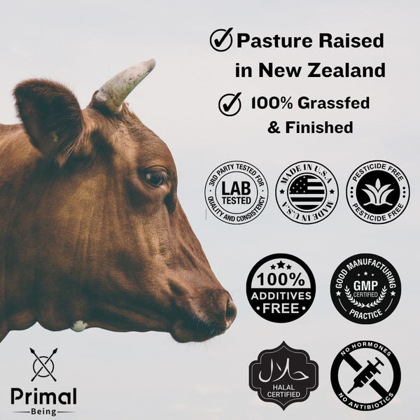 Primal Being Grassfed New Zealand Colostrum Powder – 90g | Immune, Gut & Muscle Recovery Support