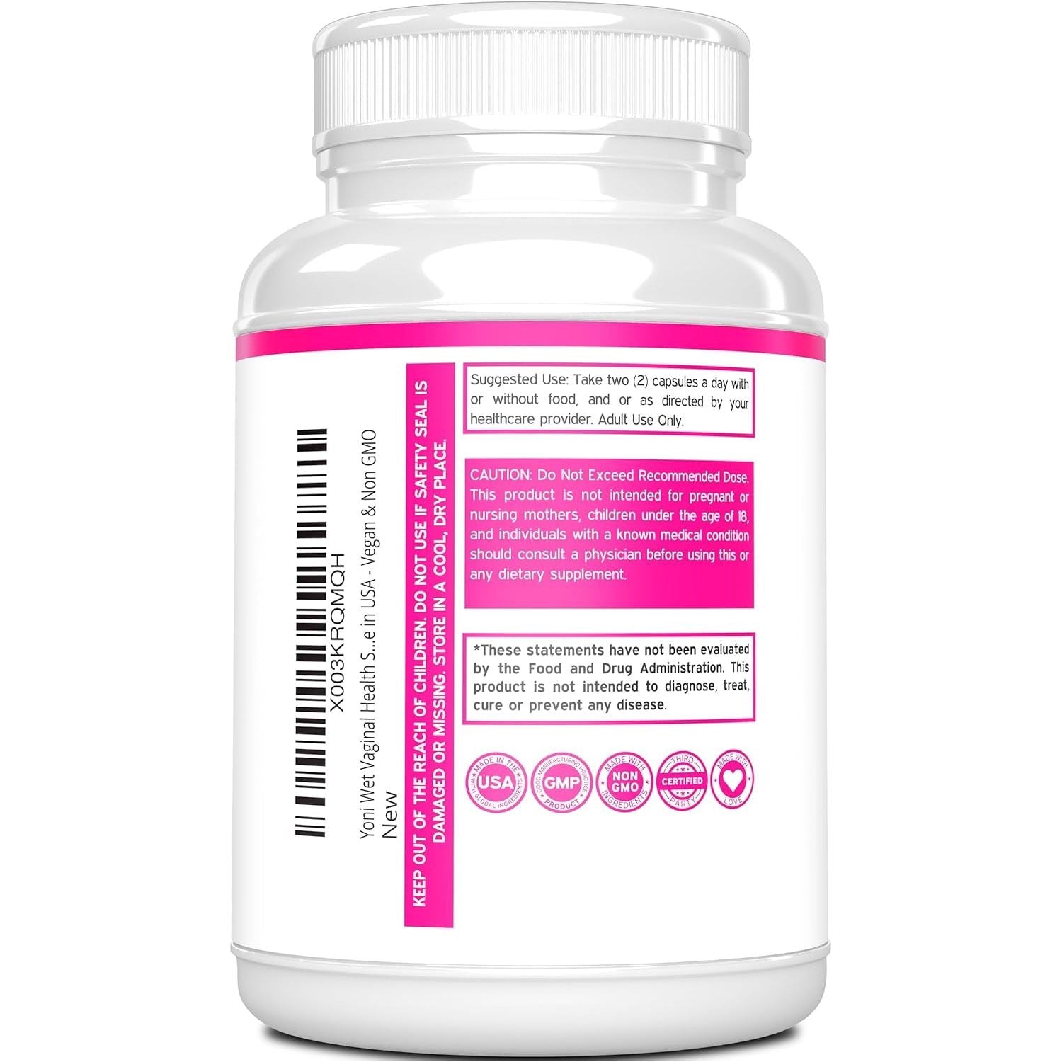 DORADO NUTRITION YONI WET – 150 Capsules | Maximum Strength Vaginal Dryness Support