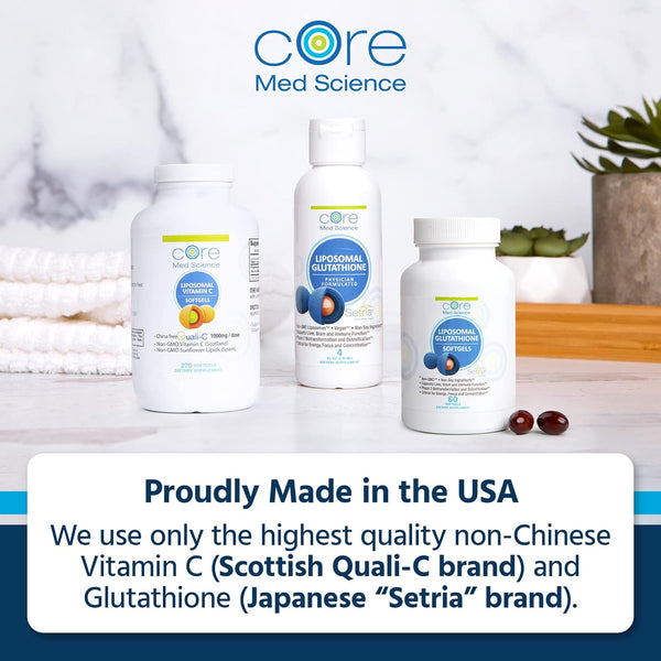 Liposomal Glutathione Supplement (500Mg, 60 Softgels) - Pure Reduced Setria with Phospholipid Complex - Antioxidant Supplement for Energy, and Skin