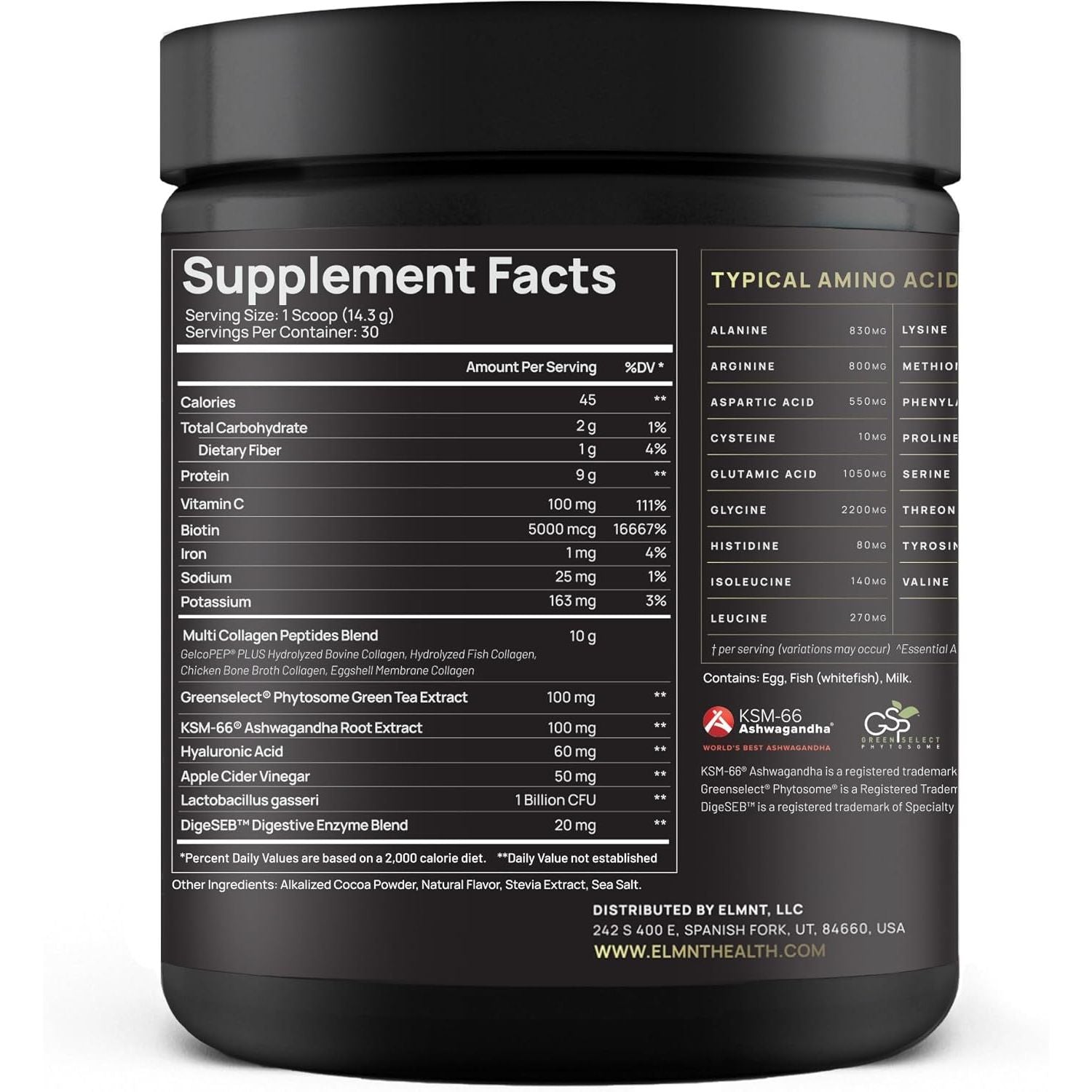 Premium Chocolate Collagen Powder for Women Weight Loss & Beauty W. Probiotics, Hyaluronic Acid, Biotin, KSM-66 & Ultra Pure Multi Collagen Peptides Protein Powder - Colageno Hidrolizado for Women