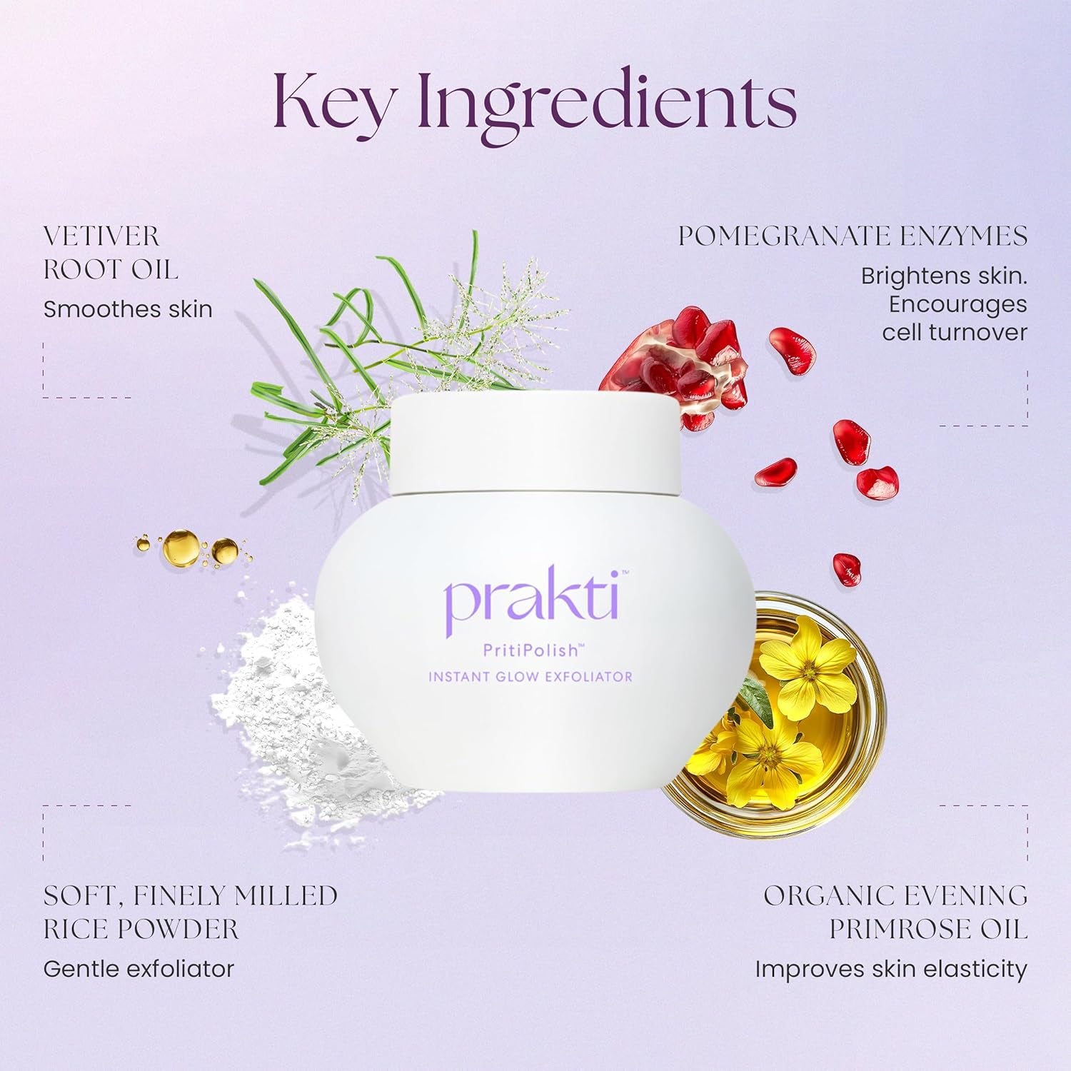Prakti PritiPolish Instant Glow Exfoliator – 30ml | Radiant Skin, Instantly Smooth & Brighten
