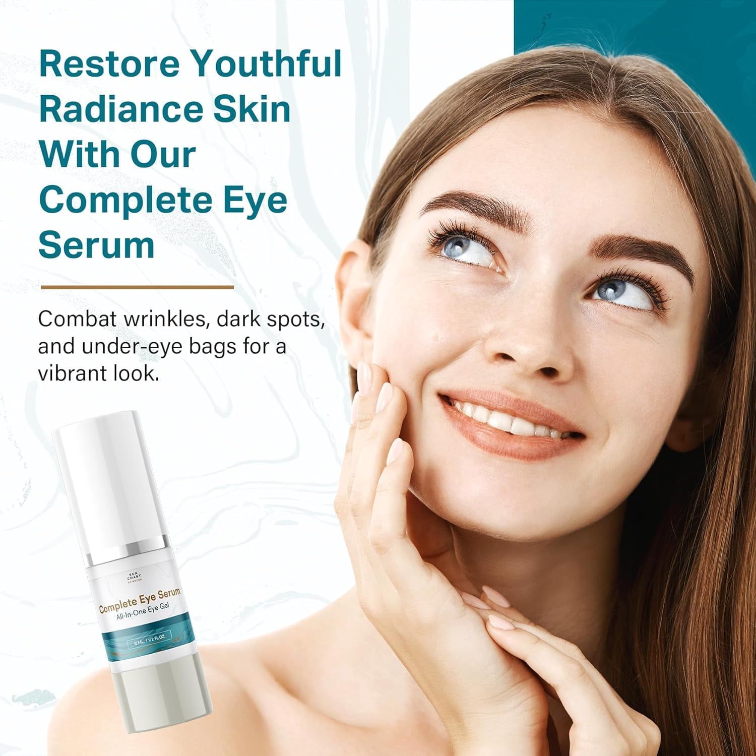Sun Coast Sciences Complete Eye Serum – 15ml | All-In-One Eye Gel