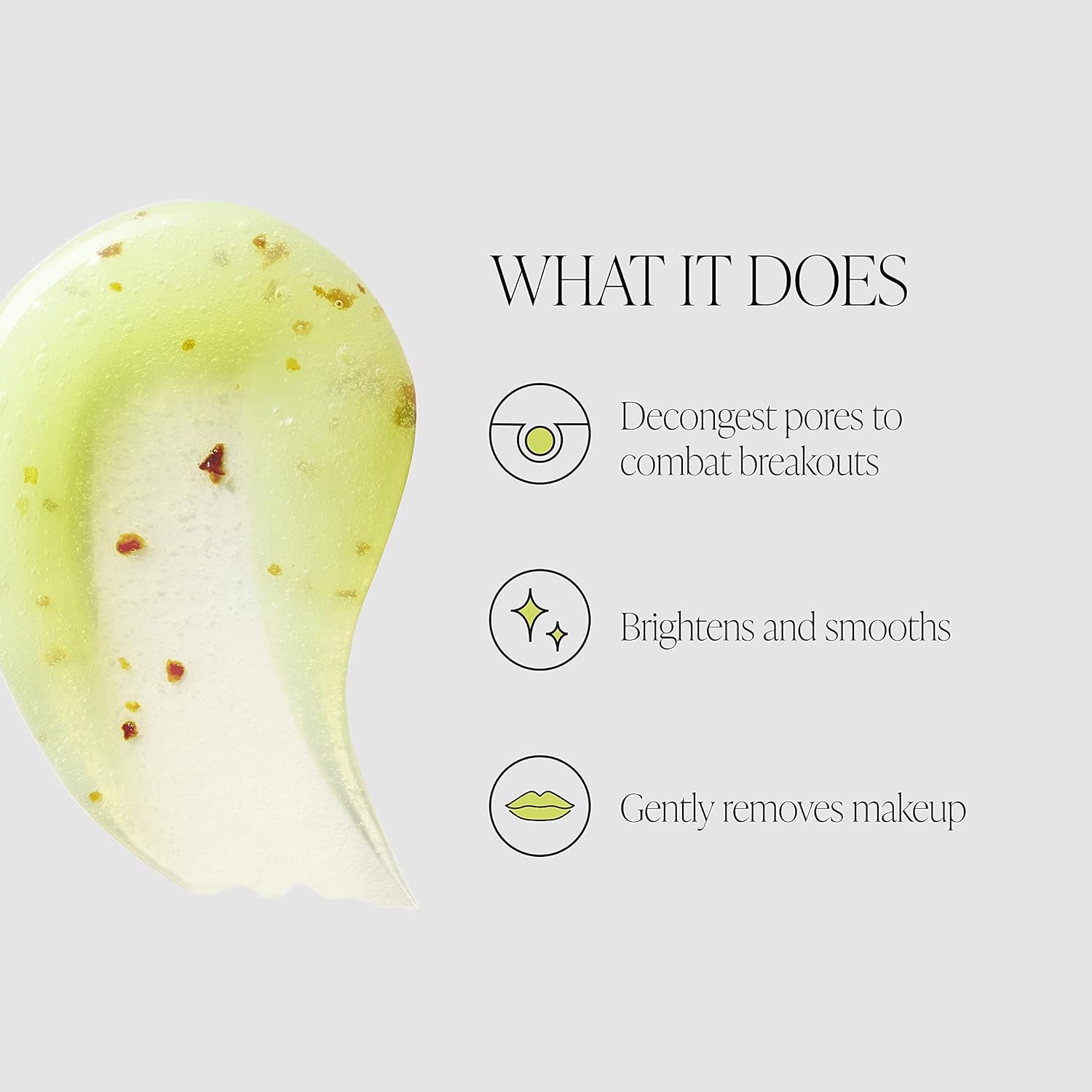 BYROE Kiwi Detox Gel Cleanser – 65ml | Pore-Clearing, Brightening Gel-to-Foam Cleanser