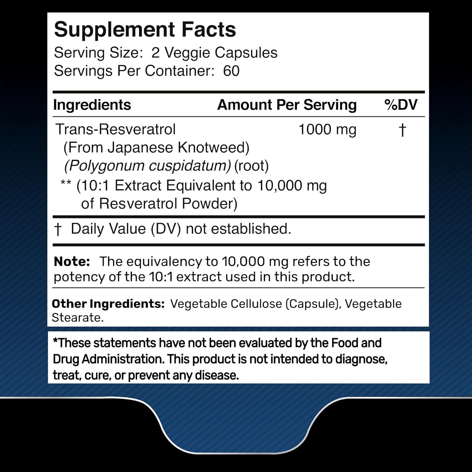 WELLNESS LABSRX Resveratrol 10,000MG - 120 Capsules