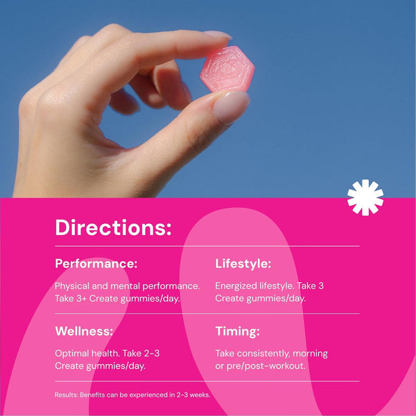 Creatine Monohydrate Gummies for Men & Women - Boost Focus, Strength, and Endurance, Anti-Melting Formula, Vegan, Gluten-Free, Non-Gmo, 1.5 Gram Creatine per Gummy (Watermelon, 90 Ct)