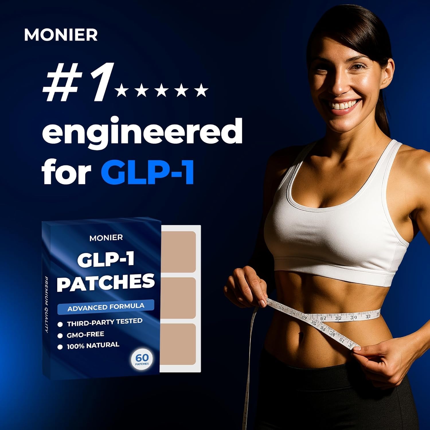 MONIER GLP-1 Patches – 60 Patches | Natural, Needle-Free Wellness Support