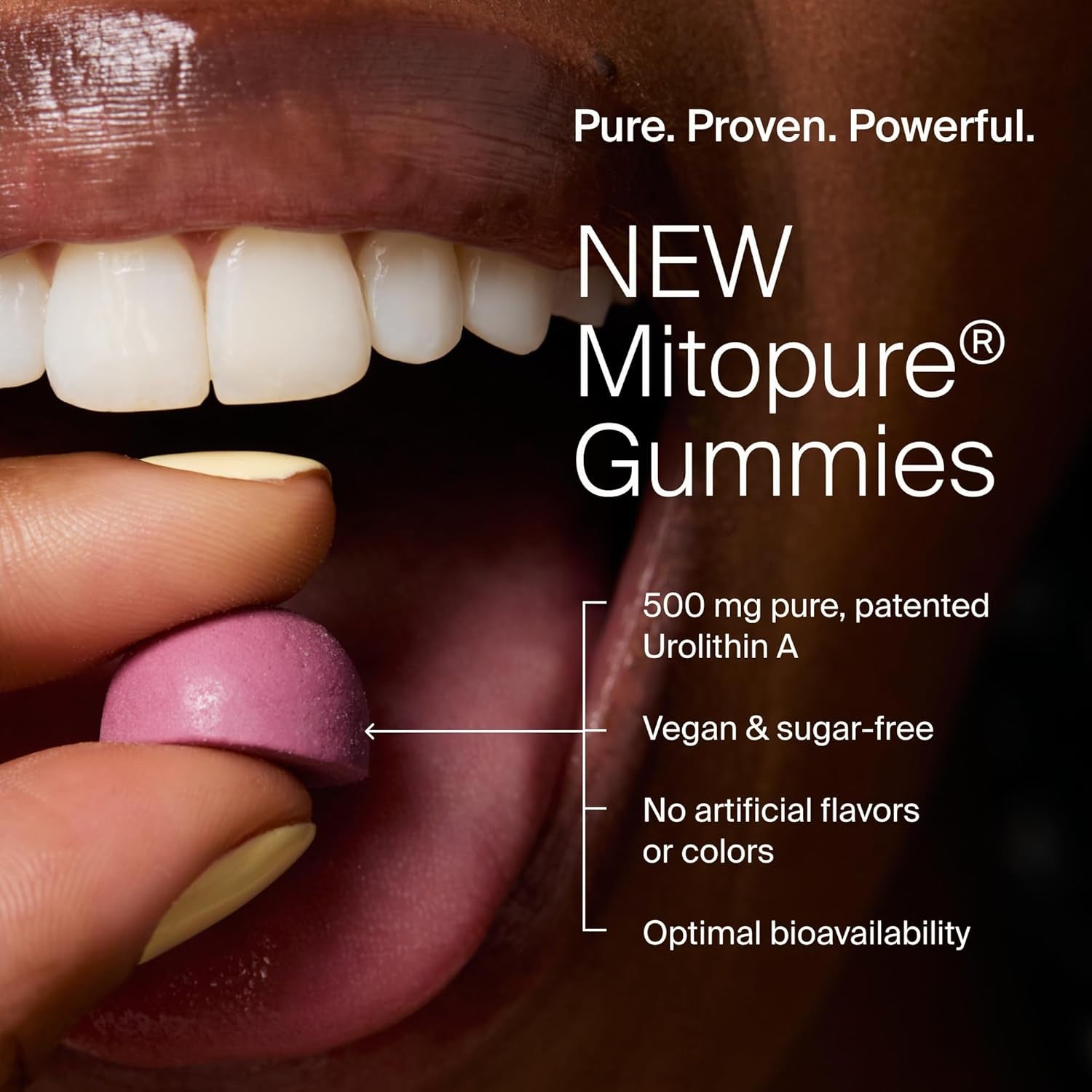 Mitopure Urolithin a Supplement Gummies - Clinically Proven Support for Healthy Aging and Cellular Renewal - Mitoceutical for Muscle Strength and Longevity