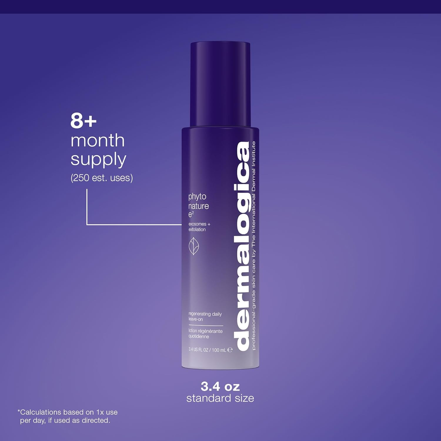 Phyto Nature E2, Daily Leave on Face Exfoliant for Skin Renewal, Exosome Pre Serum, 3.4 Fl Oz