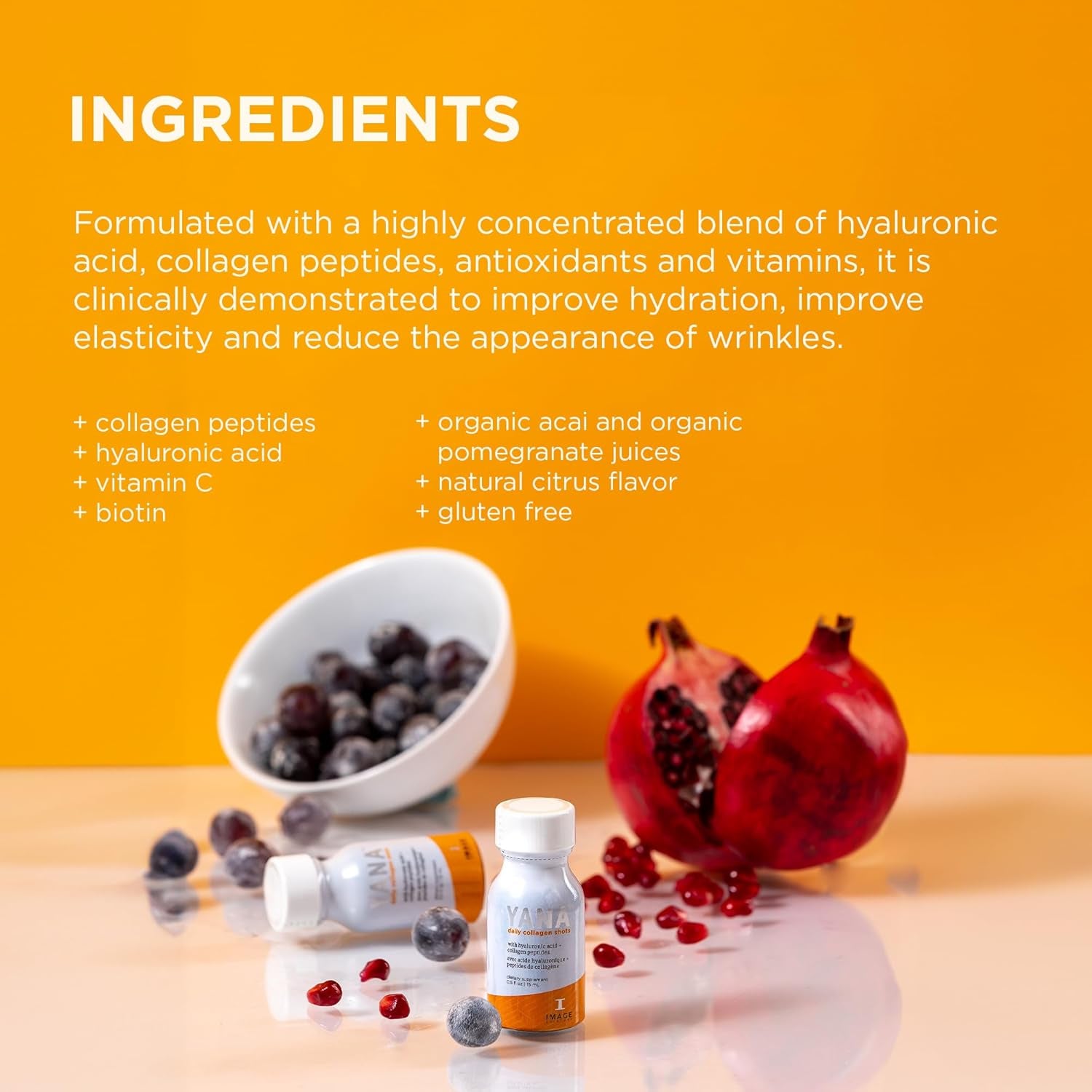 IMAGE Skincare YANA Liquid Collagen Shots – 15ml | Radiance-Boosting Daily Collagen Supplement for Firmer, Glowing Skin
