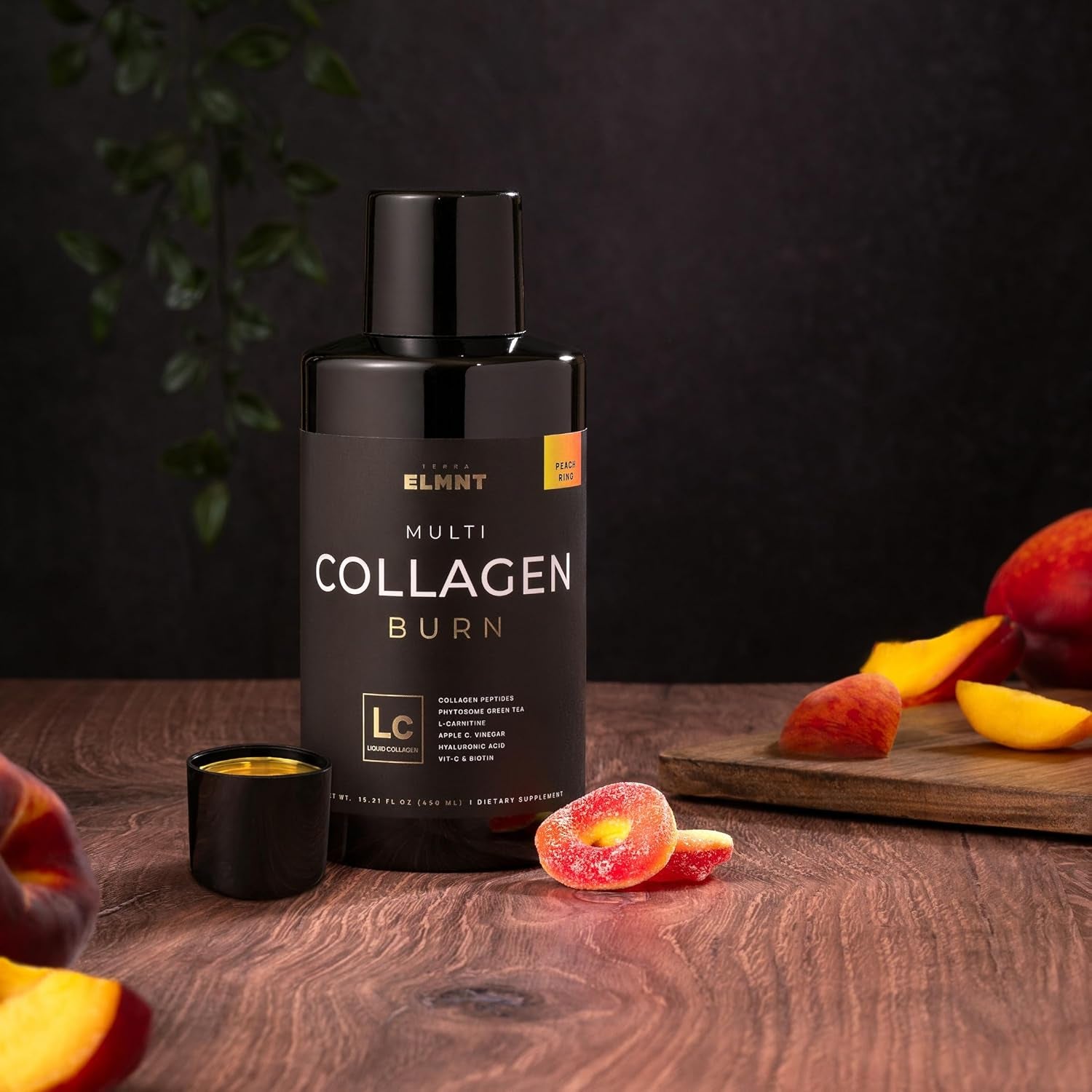 TERRA ELMNT Multi Collagen Burn – 450ml | Liquid Collagen Shot for Weight Loss, Hair, Skin & Nails