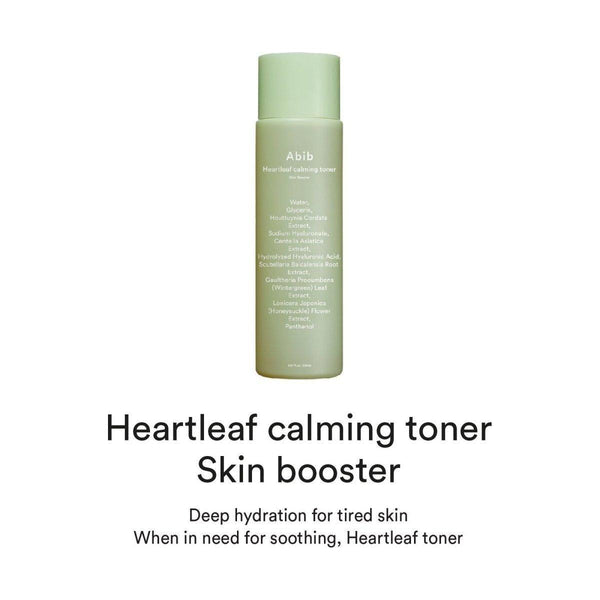 Abib Heartleaf Calming Toner Skin Booster - 200ml | Deep Hydration & Soothing Care - Glam Global UKAbib