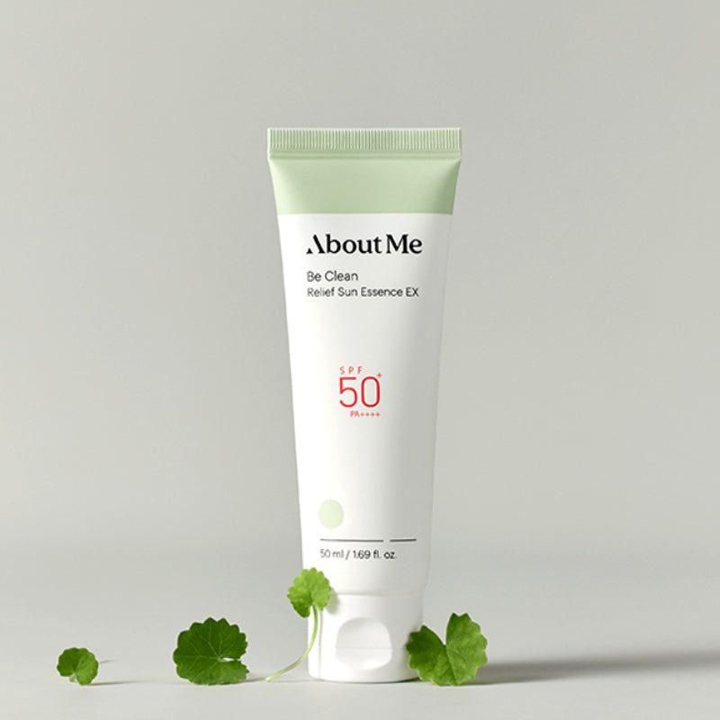 [About Me] Be Clean Relief Sun Essence EX SPF 50+ PA++++ 50ml - Glam Global UK