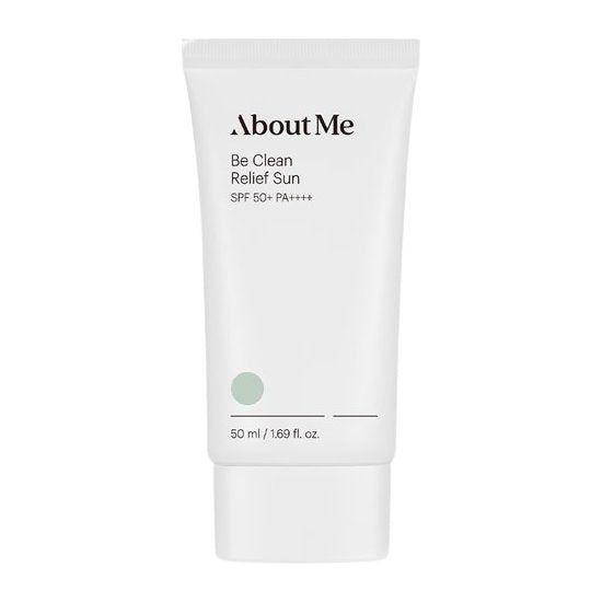 [About Me] Be Clean Relief Sun SPF 50+ PA++++ 50ml - Glam Global UK