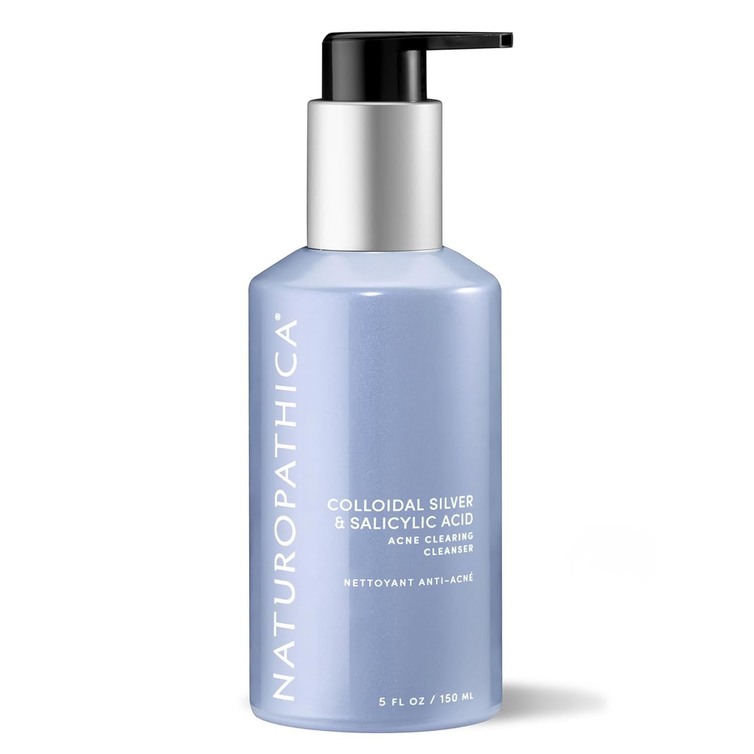 Naturopathica Colloidal Silver & Salicylic Acid Acne Clearing Cleanser – 150ml | Clarifying & Anti-Blemish
