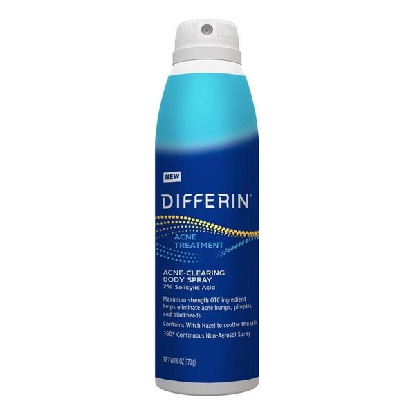 Differin Acne Body Spray with Salicylic Acid - Clear Skin Mist - 180ml - Glam Global UKDifferin